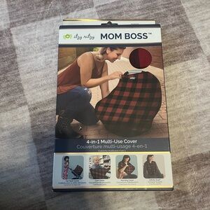 Itzy Ritzy Mom Boss Red and Black Multi-Use Cover
